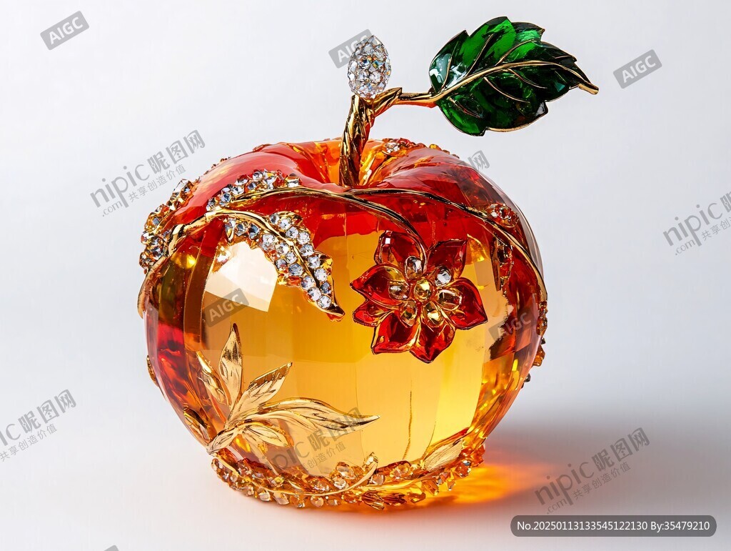 琉璃苹果工艺品