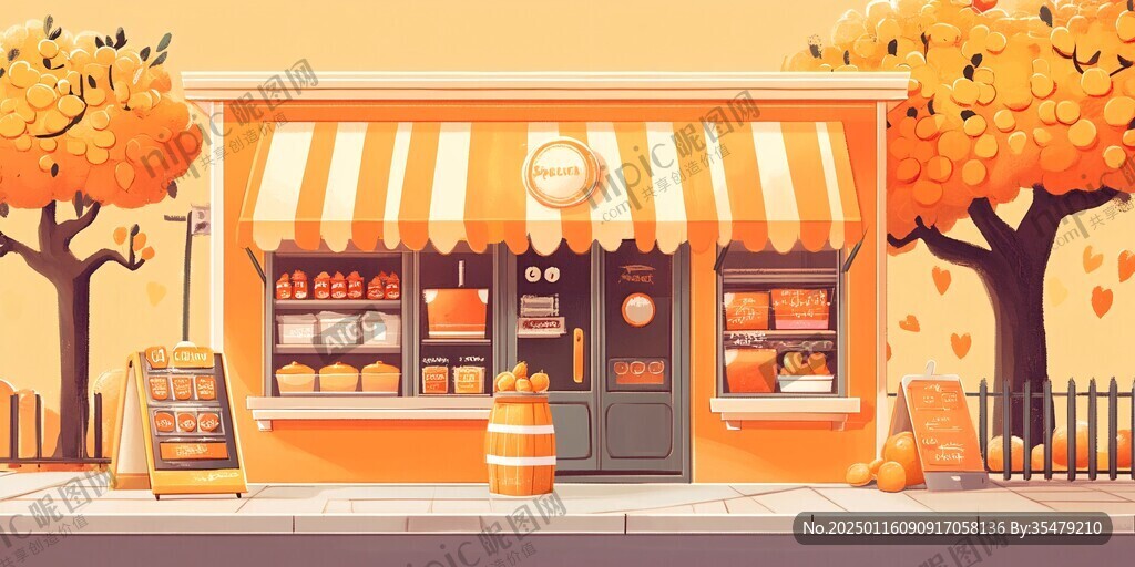 便利店零食插画