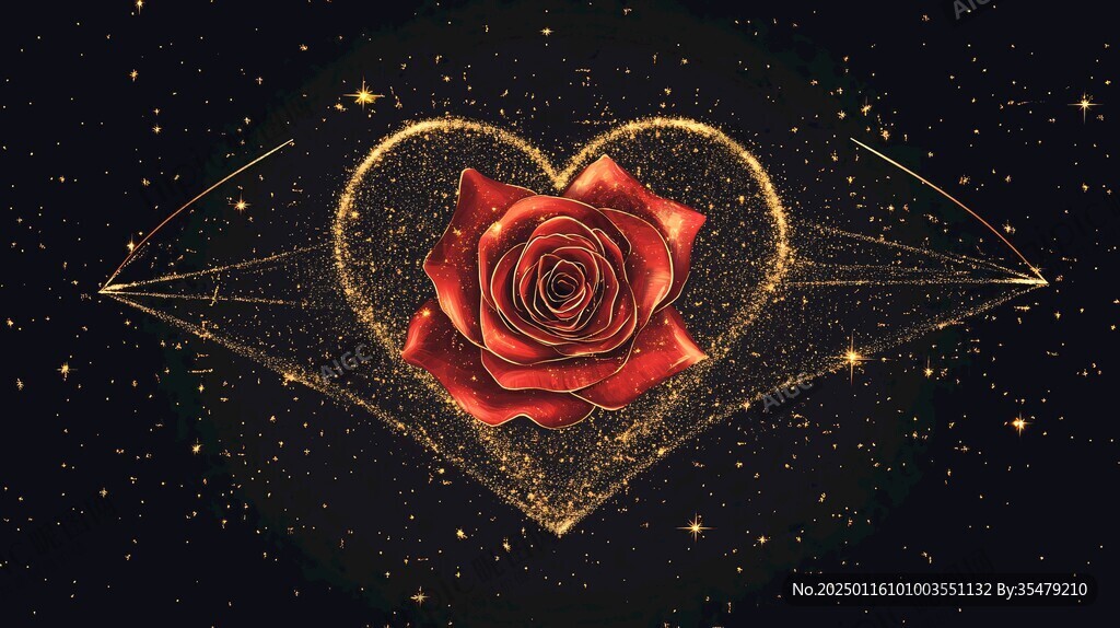 闪光光圈玫瑰花