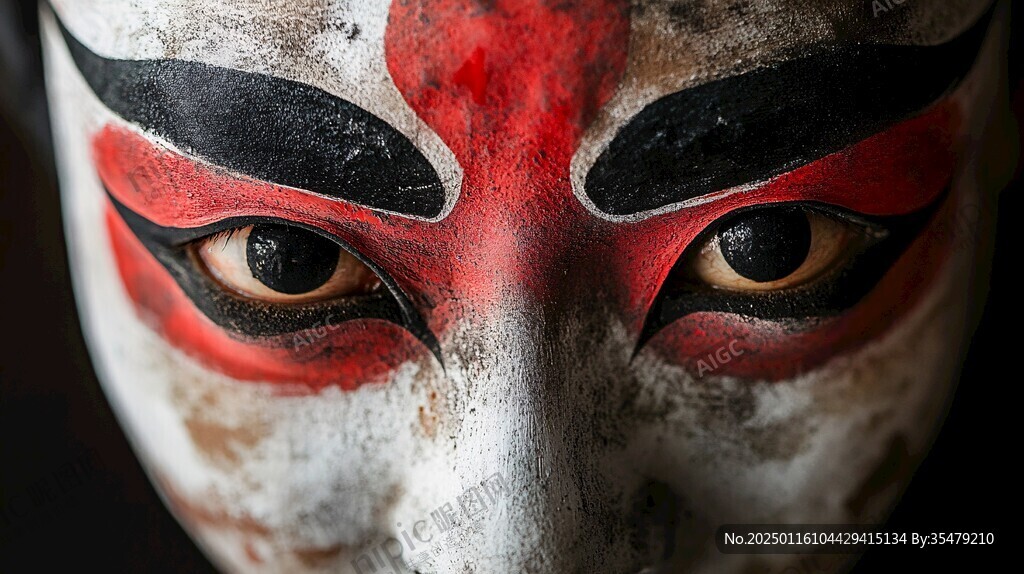 戏曲脸谱特写