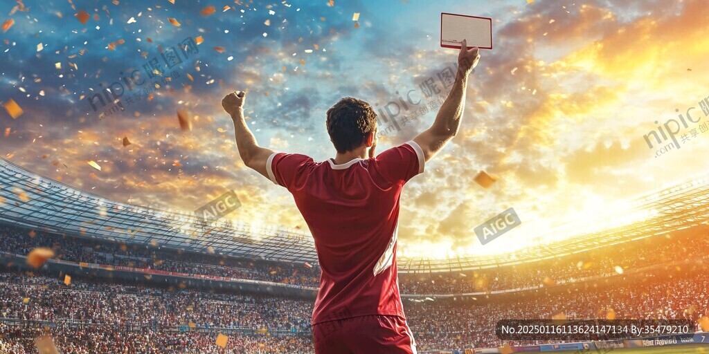 热烈欢呼足球场