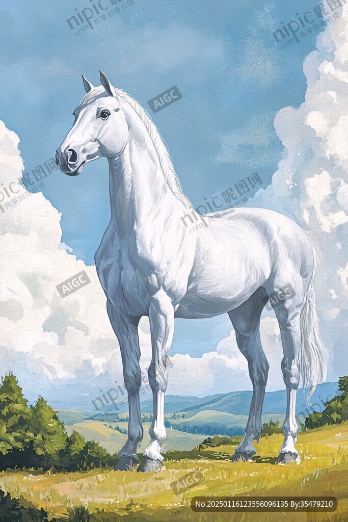 白马装饰画