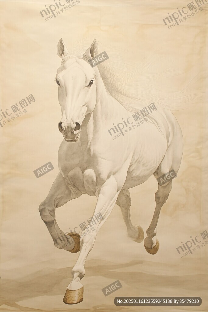 白马装饰画