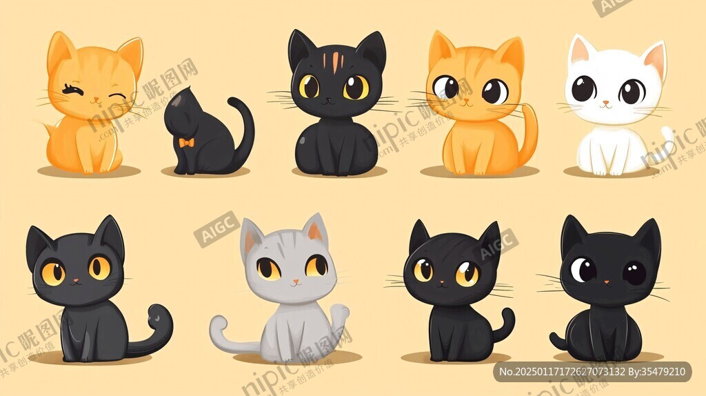 猫咪卡通形象设计