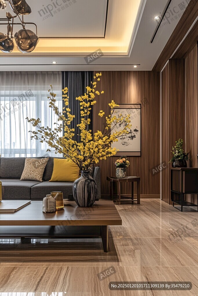 新中式意境线条