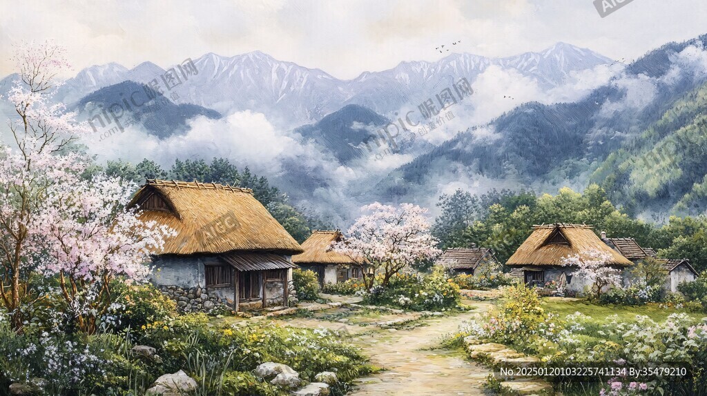 唯美农村场景