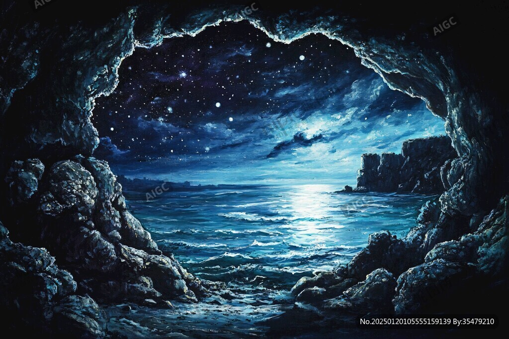 梦幻夜晚立体画