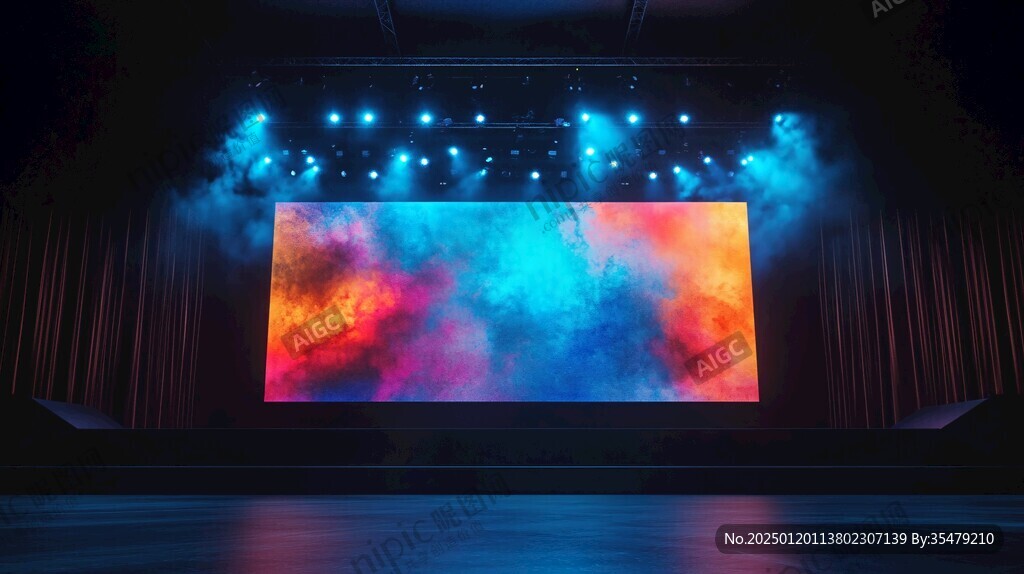 彩色炫彩发布会