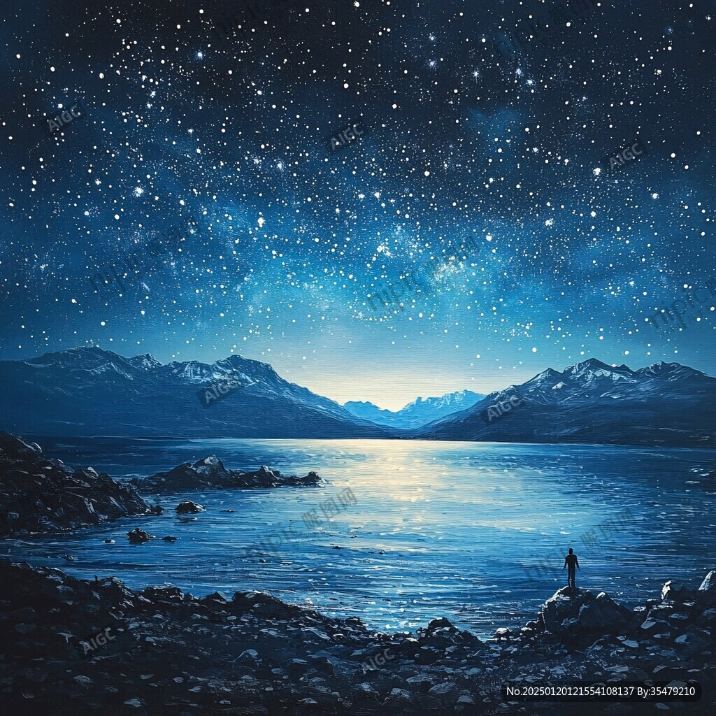 星辰大海男孩背影