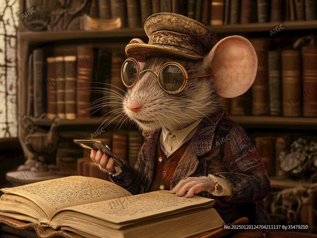 西装革履的鼠