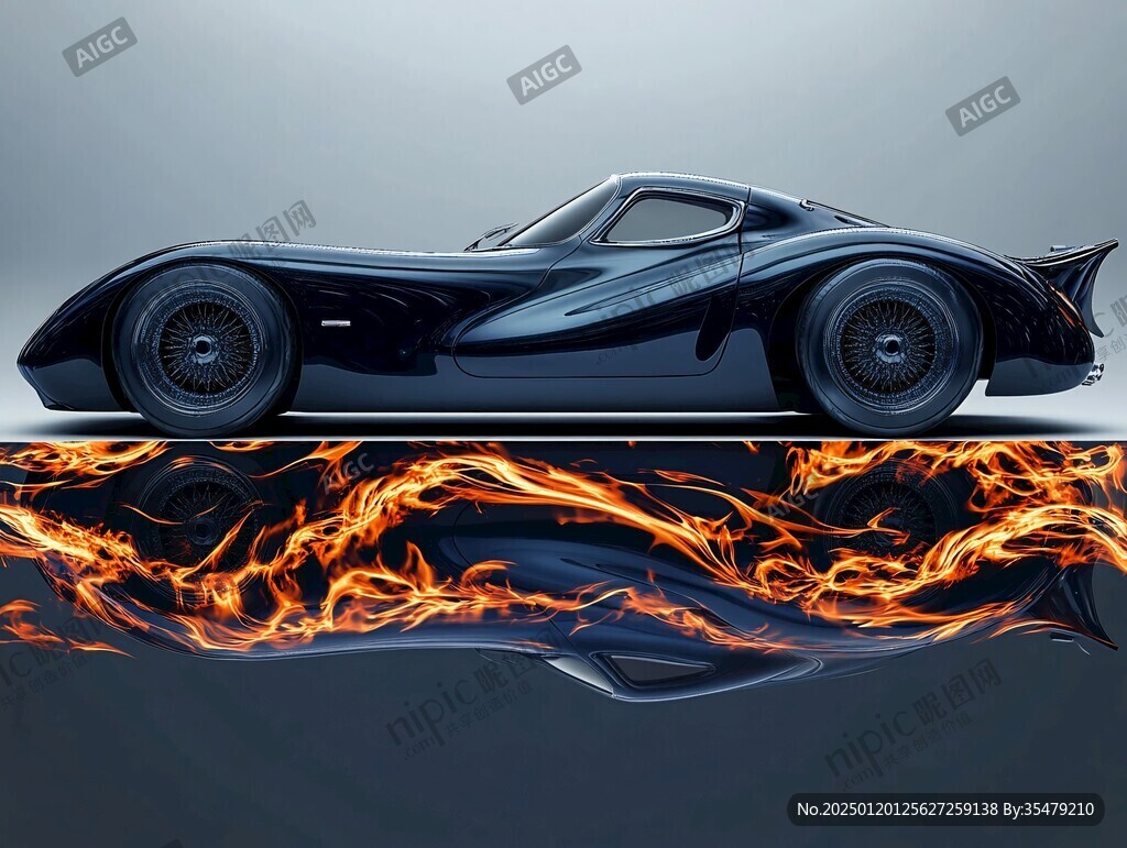 跑车线条飞驰电掣