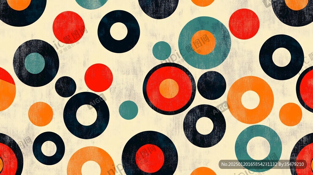 圆圈圆饼墙纸