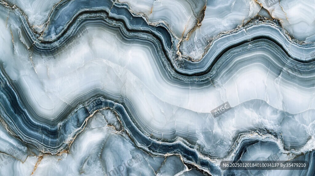 蓝色玛瑙石艺术背景