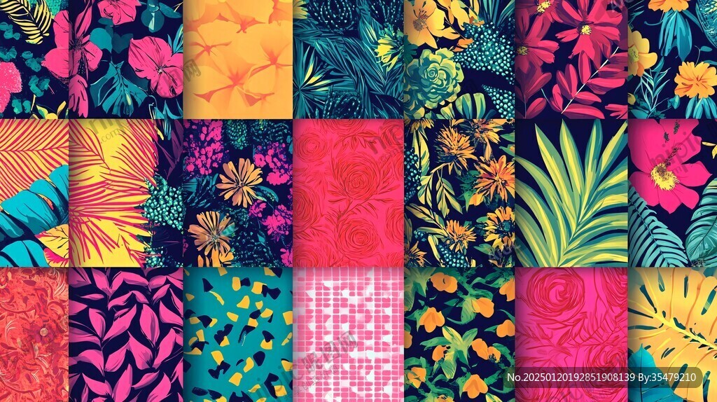 无缝拼接植物壁纸