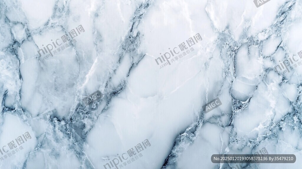 蓝白大理石纹理