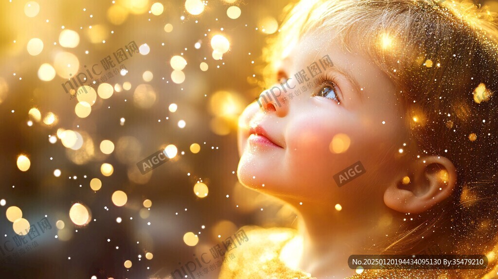 怡然自得的小女孩壁纸