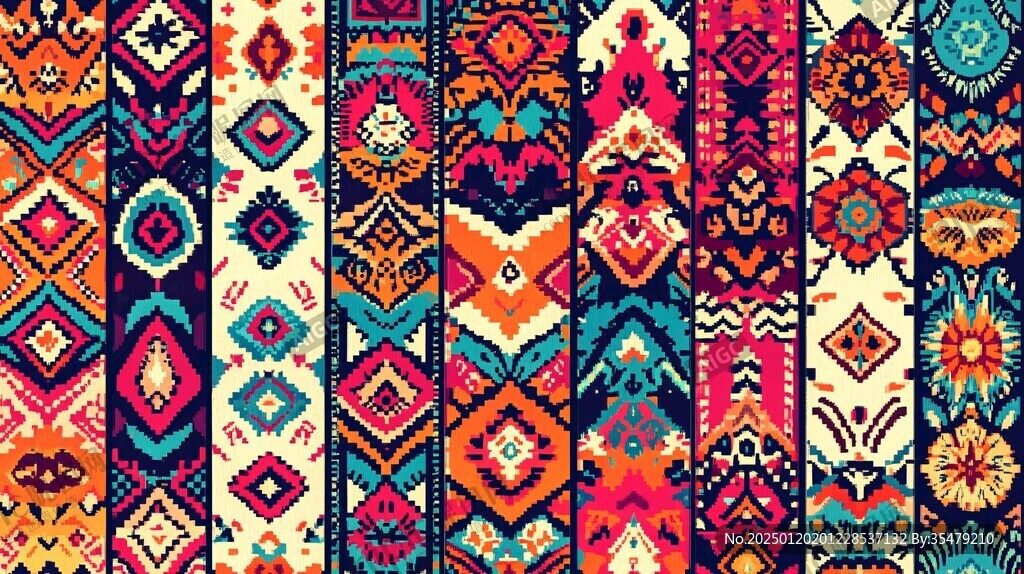 中东欧美民族风花型