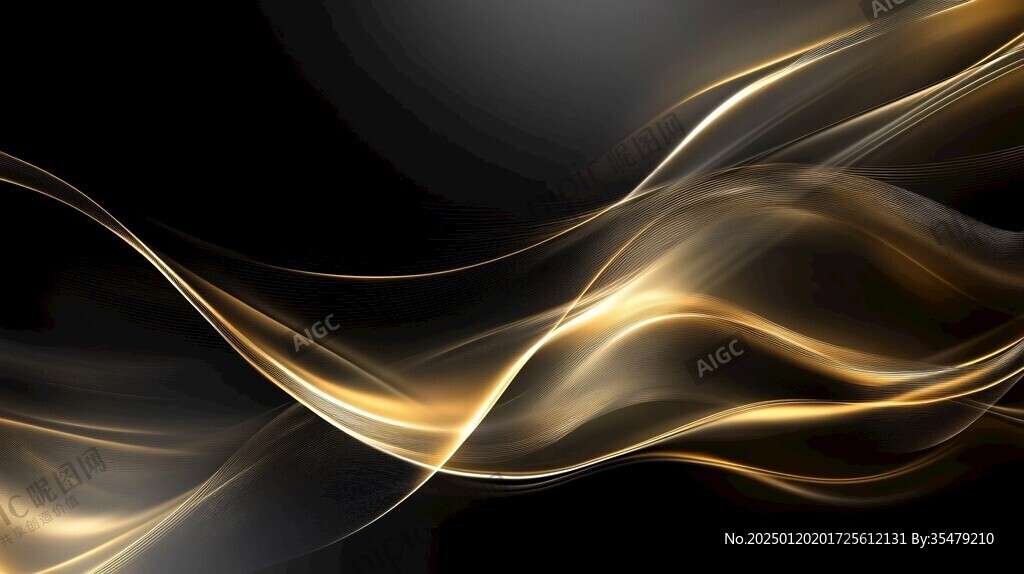 黑金动感线条