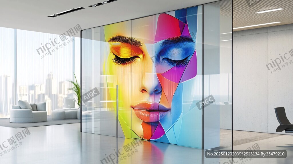 形象玻璃贴海报设计