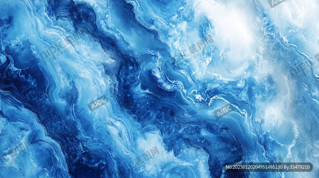 蓝色玛瑙石艺术背景