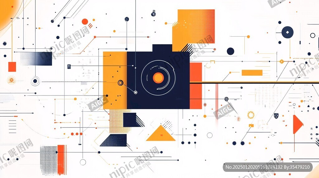 抽象几何孟菲斯背景