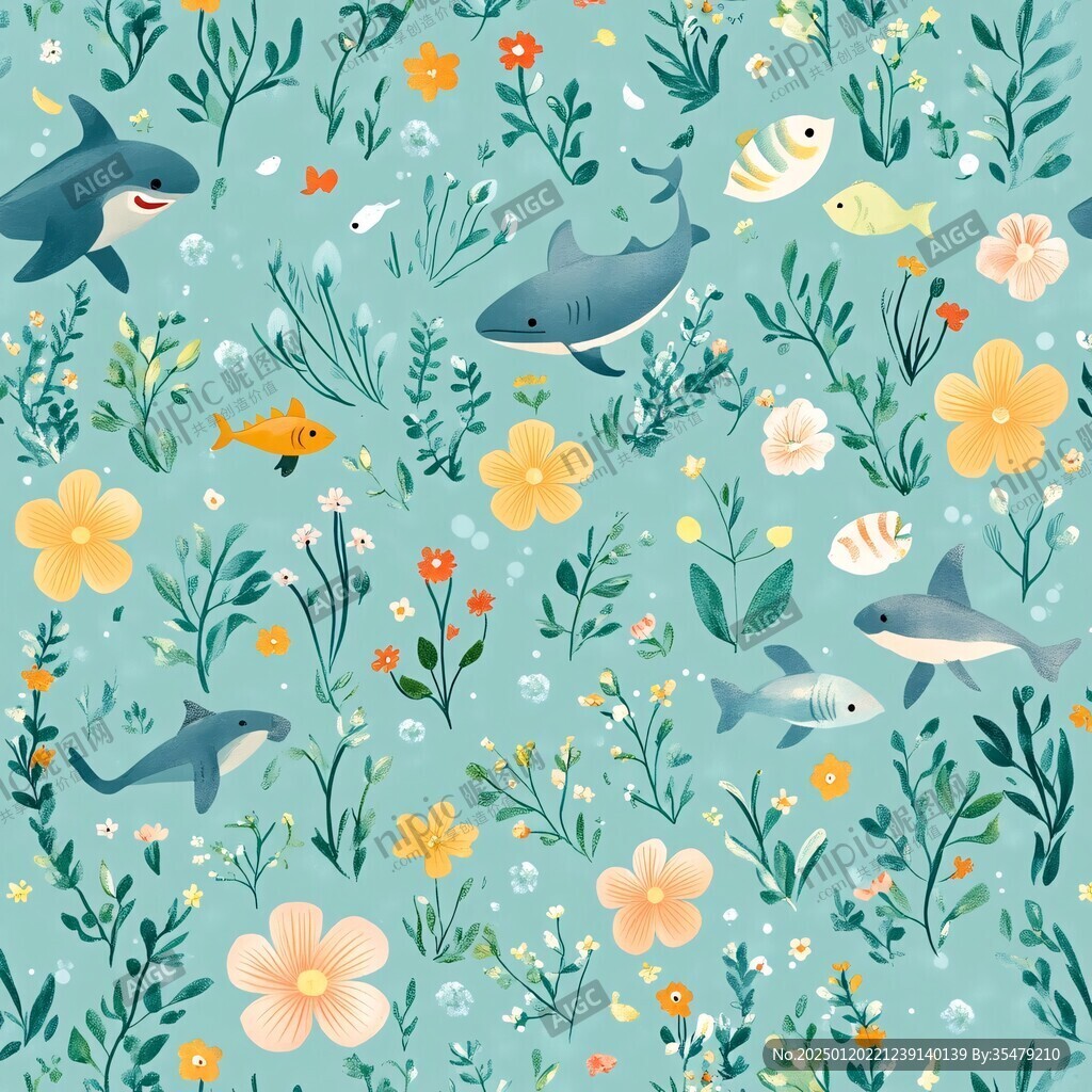 海底世界面料花型