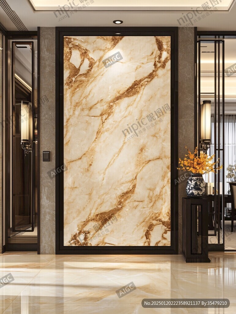 大厅挂图大理石纹理