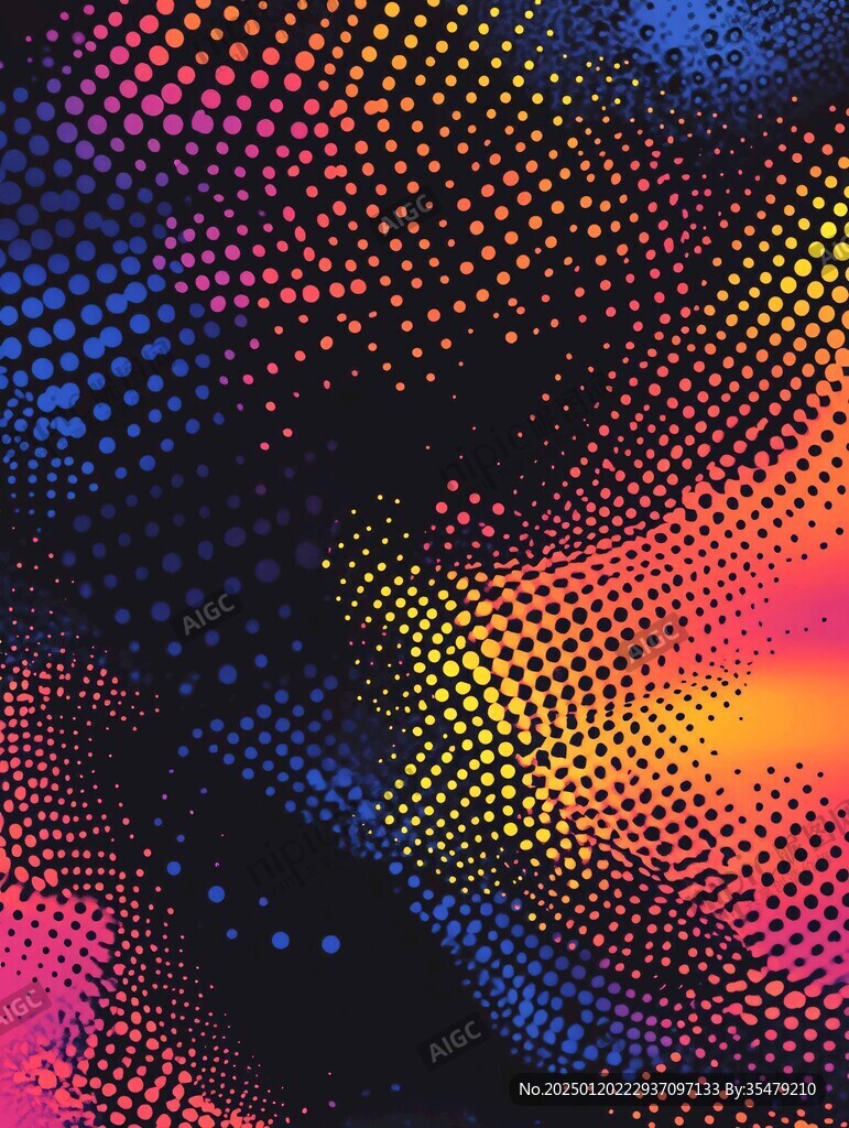 波普点渐变效果