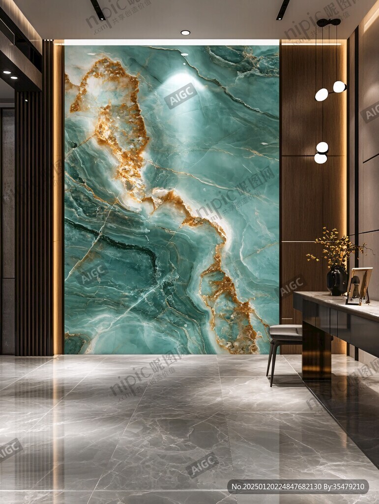 大厅挂图大理石纹理