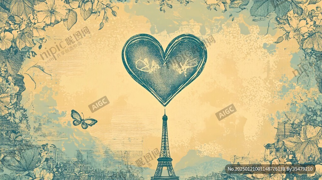 浪漫海报背景素材