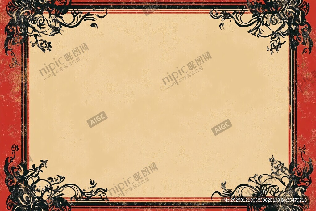 红金色欧式背景