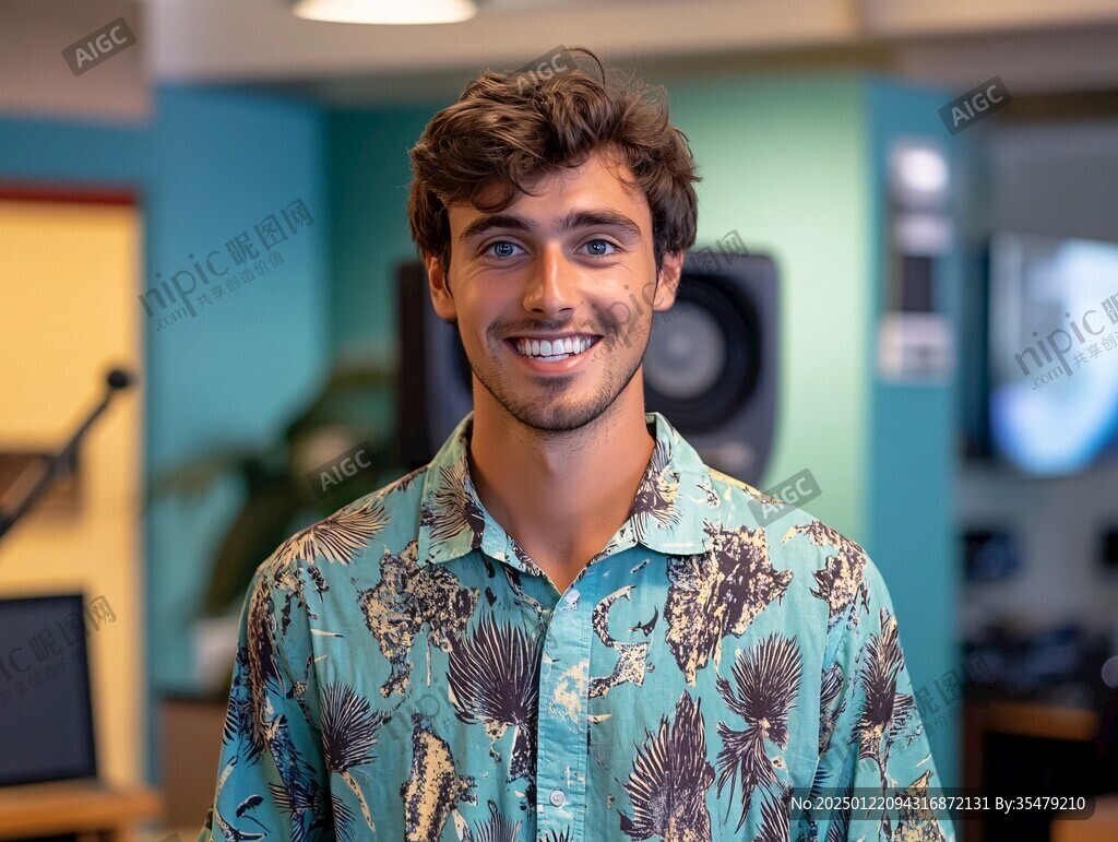 站在学生工作室射击