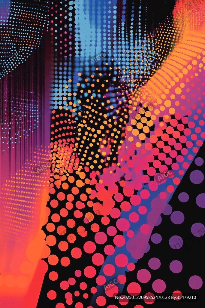 波普点渐变效果