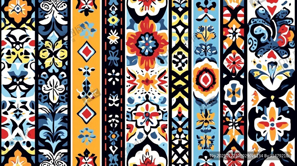 中东欧美民族风花型