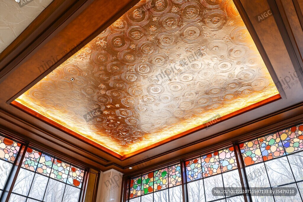琉璃片吊顶
