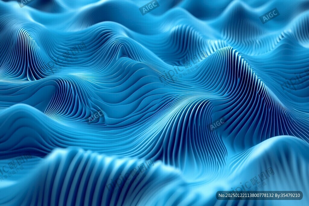 3d波浪线弧线弧形山