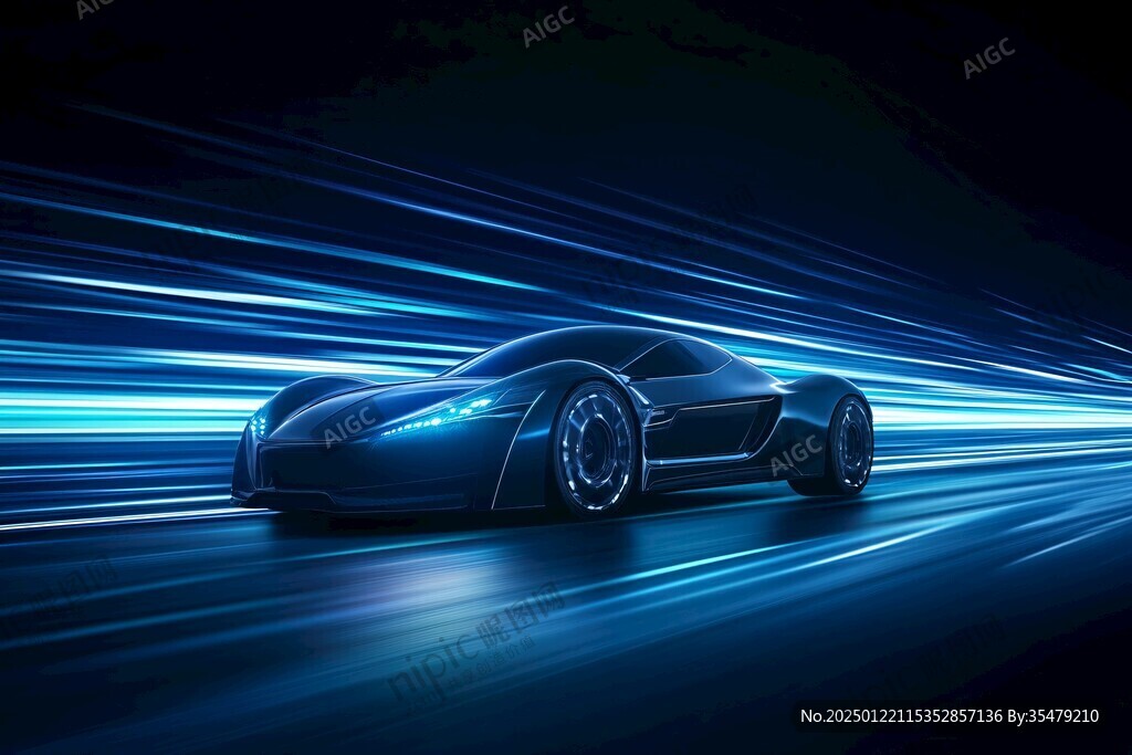 跑车线条飞驰电掣