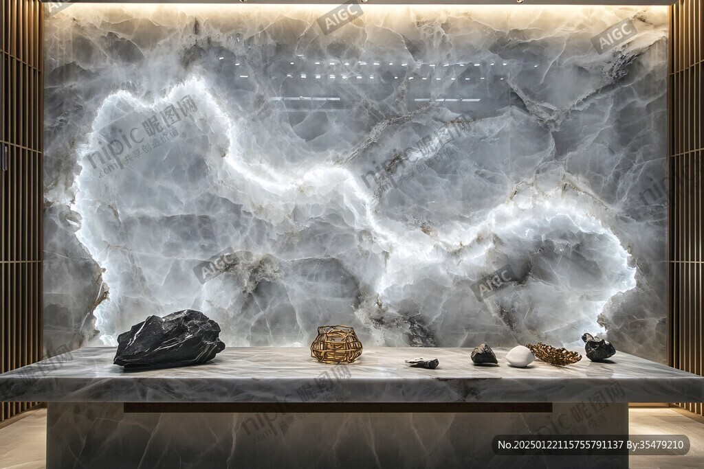 轻奢大理石背景墙