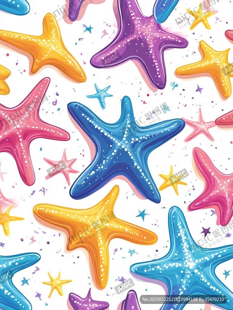 壁纸儿童卡通幻彩星星