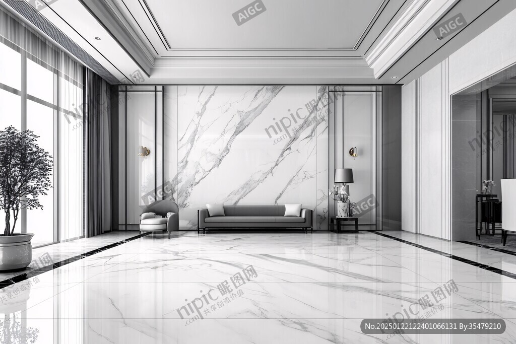 岩板客厅场景素材