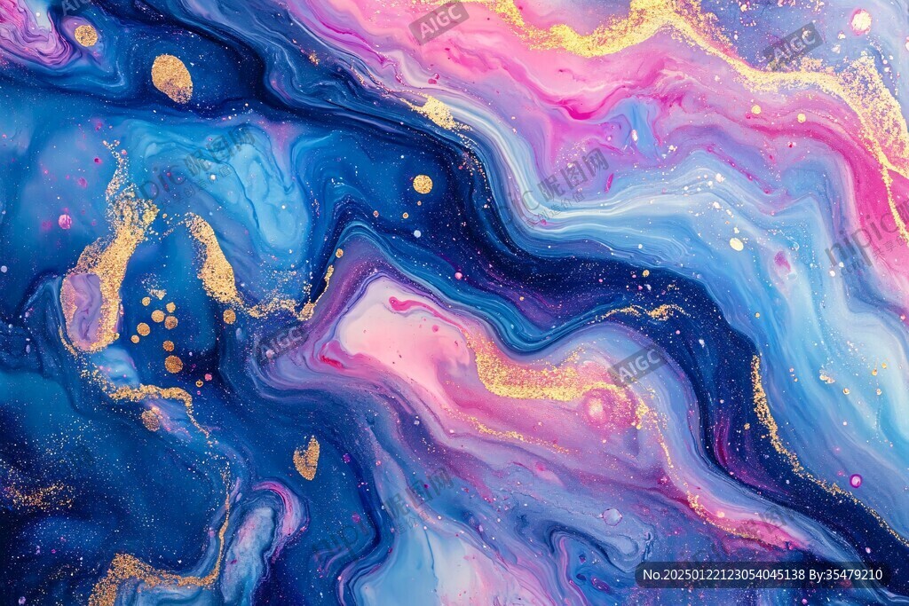 炫丽的梦幻流体画