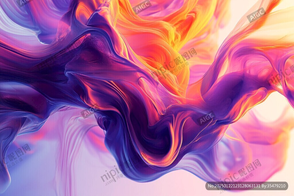 炫丽的梦幻流体画