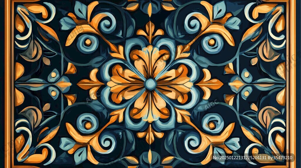 3d欧式花纹底纹