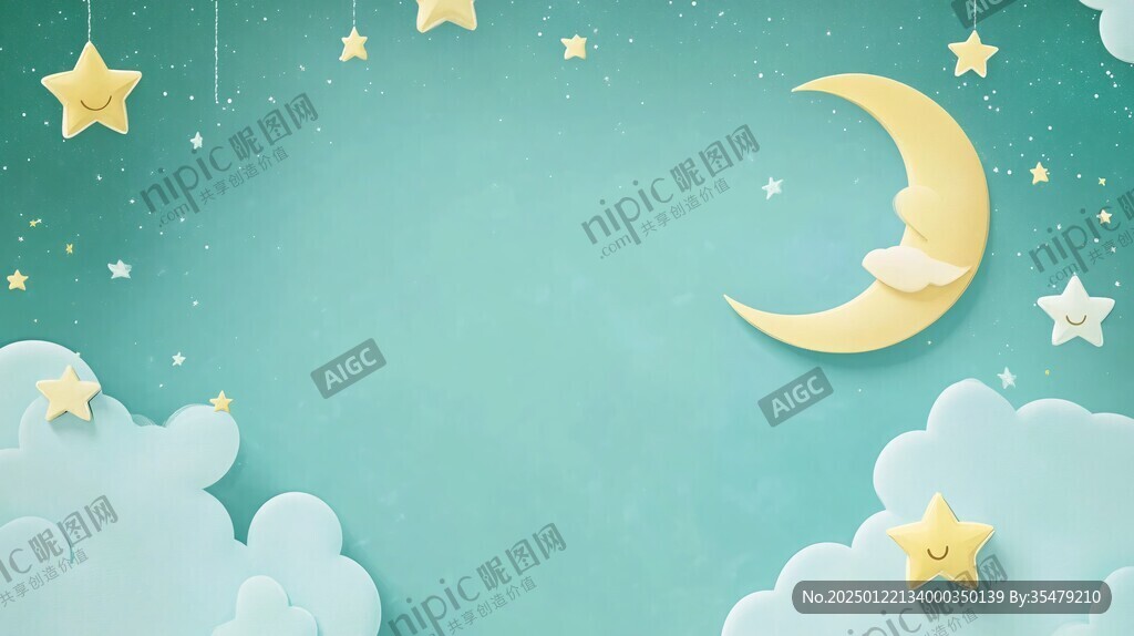 壁纸儿童卡通幻彩星星