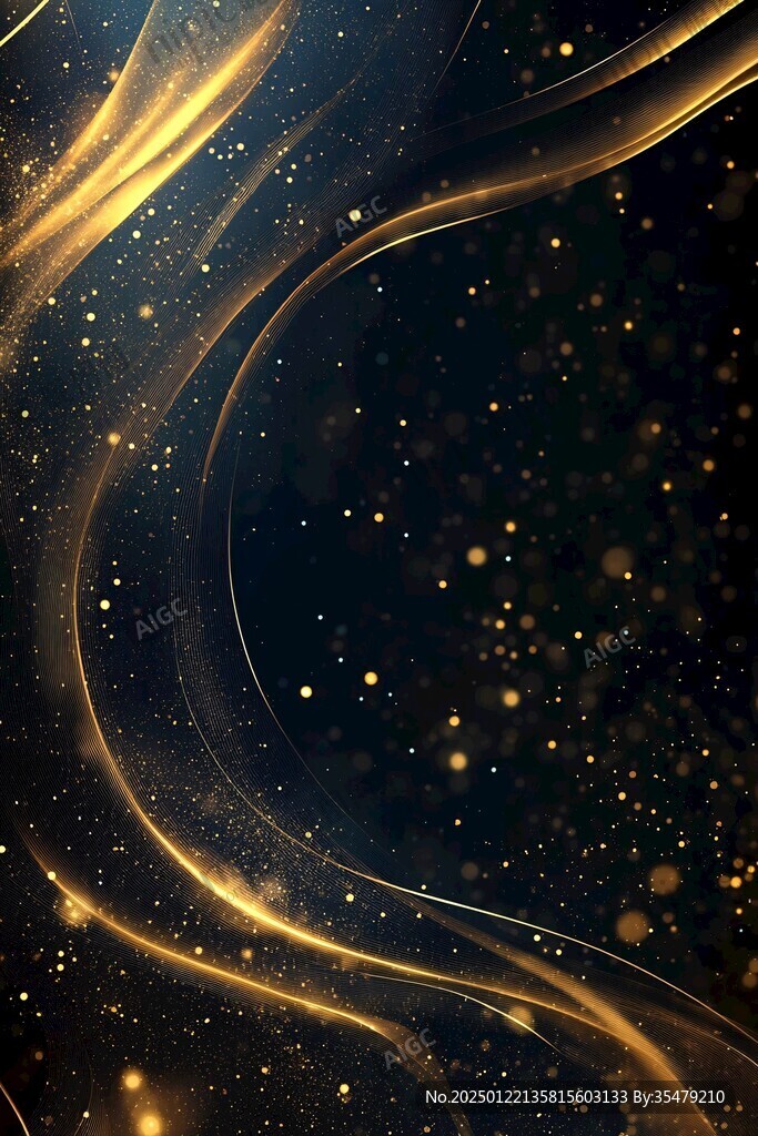 质感黑金色年会