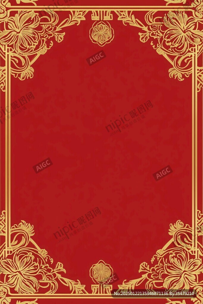 红金色欧式背景