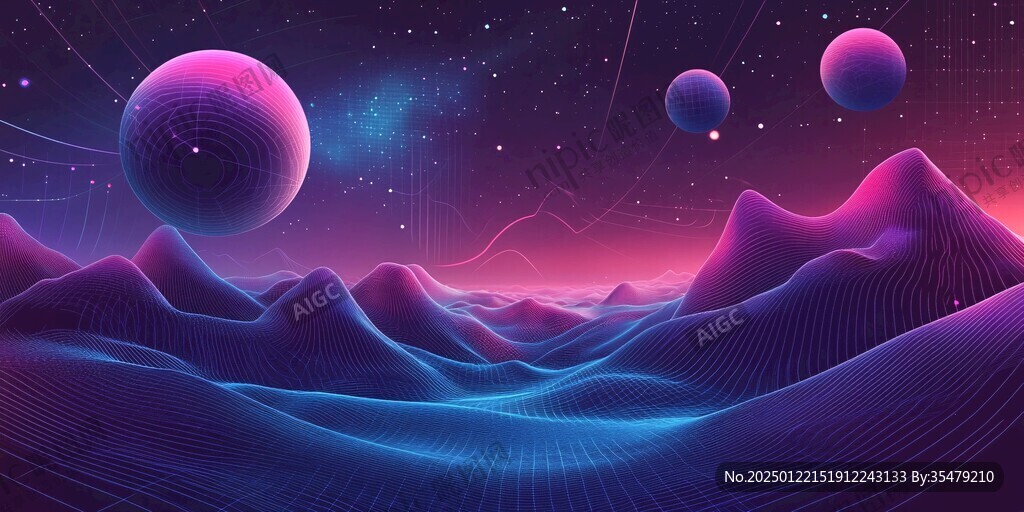 科技风渐变背景