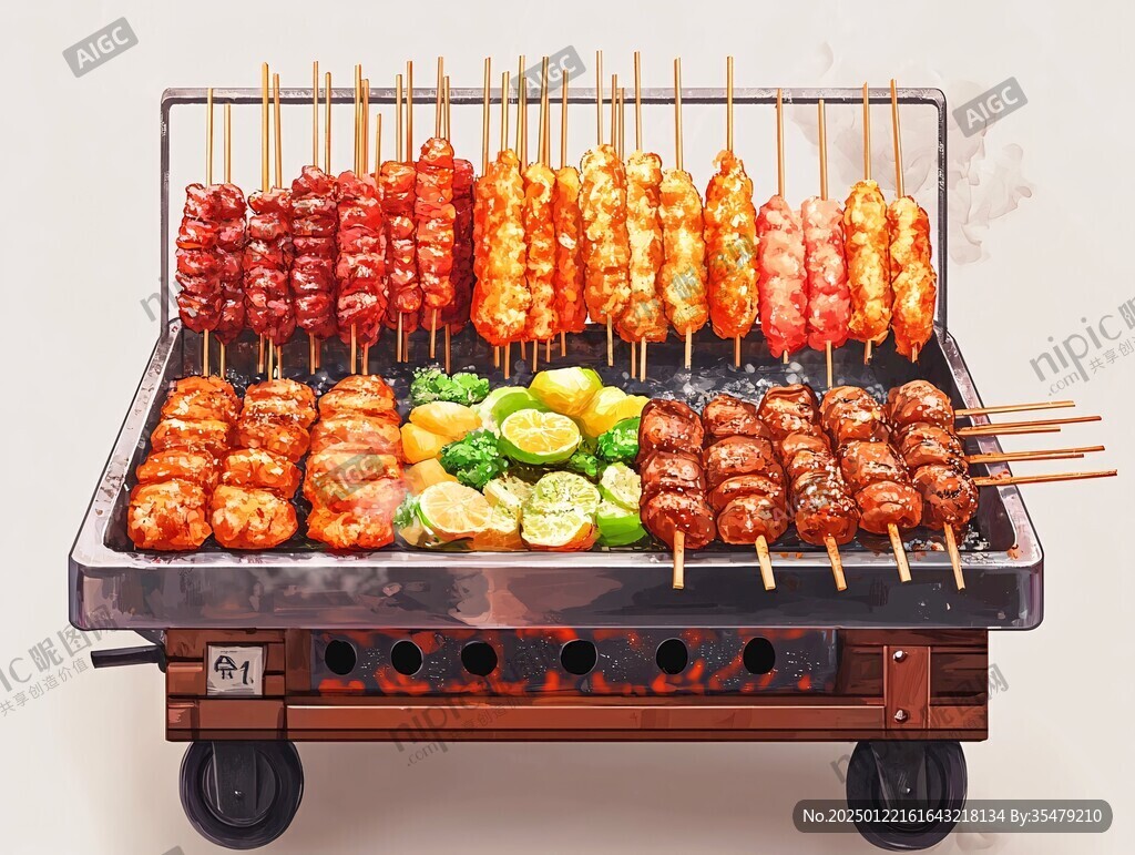烧烤场景图