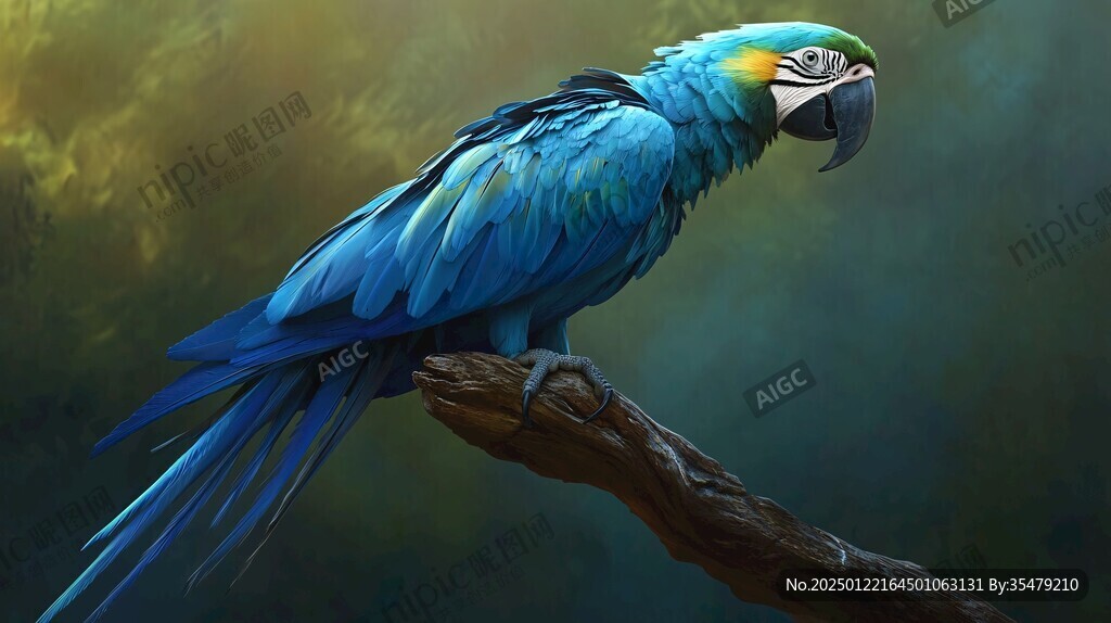 立体画金刚鹦鹉