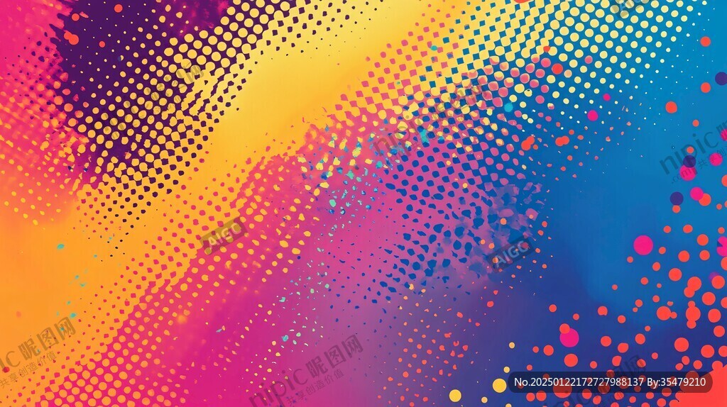 波普点渐变效果